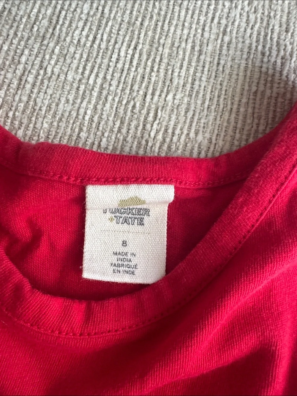 Tucker+TateGirls Red Tank Top Dress with Rainbow Heart Skirt